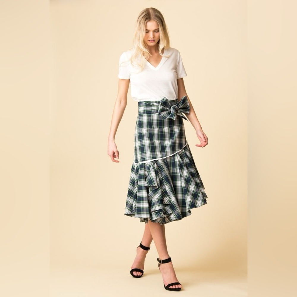 Marissa Webb Halsey Plaid Skirt